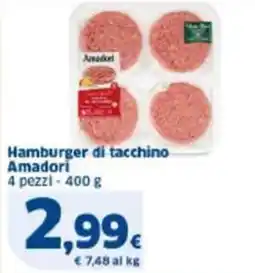Sigma Hamburger di tacchino Amadori offerta