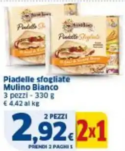 Sigma Piadelle sfogliate Mulino Bianco offerta