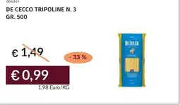 Prezzemolo e Vitale De cecco tripoline n. 3 offerta