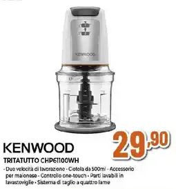 Ipercoop KENWOOD TRITATUTTO CHP61100WH offerta