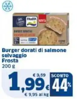 Sigma Burger dorati di salmone selvaggio Frosta offerta