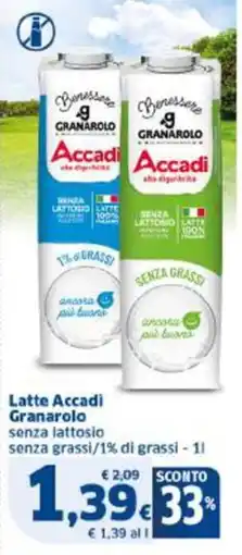 Sigma Latte Accadi Granarolo offerta
