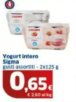 Sigma Yogurt intero Sigma gusti assortiti offerta