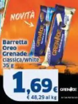 Sigma Barretta Oreo Grenade classica/white offerta