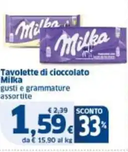 Sigma Tavolette di cioccolato Milka offerta