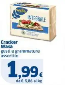 Sigma Cracker Wasa gusti e grammature assortite offerta