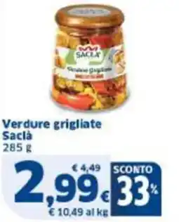 Sigma Verdure grigliate Sacla offerta