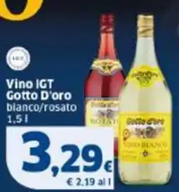 Sigma Vino IGT Gotto D'oro bianco/rosato offerta