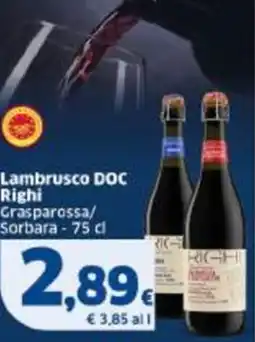 Sigma Lambrusco DOC Righi offerta