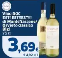 Sigma Vino DOC EST! ESTEST!!! di Montefiascone/ Orvieto classico Bigi offerta