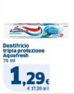 Sigma Dentifricio tripla protezione Aquafresh offerta