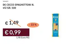 Prezzemolo e Vitale De cecco spaghettoni n. 412 offerta