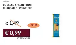 Prezzemolo e Vitale De cecco spaghettoni quadrati n. 413 offerta