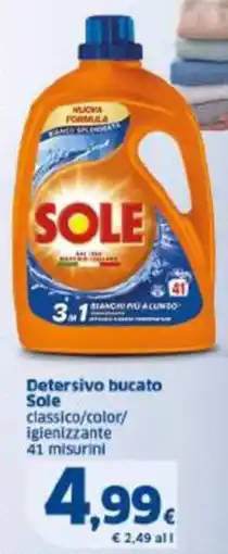 Sigma Detersivo bucato Sole offerta