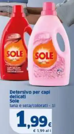 Sigma Detersivo per capi delicati Sole offerta