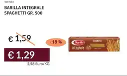 Prezzemolo e Vitale Barilla integrale spaghetti offerta