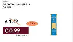 Prezzemolo e Vitale De cecco linguine n. 7 offerta