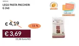 Prezzemolo e Vitale Legu pasta paccheri offerta