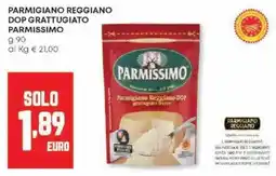Panorama Parmigiano reggiano dop grattugiato PARMISSIMO offerta