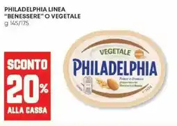 Panorama Philadelphia linea "benessere" o vegetale offerta