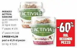 Panorama Mix&go activia DANONE offerta