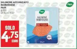 Panorama Salmone affumicato norvegese PAM offerta