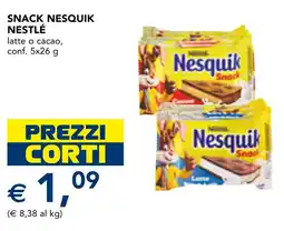 Esselunga Snack nesquik NESTLÉ offerta