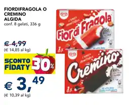 Esselunga Fiordifragola o cremino ALGIDA offerta