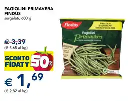 Esselunga Fagiolini primavera FINDUS offerta