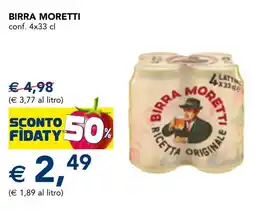 Esselunga Birra MORETTI offerta