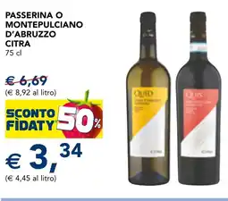 Esselunga Passerina o montepulciano d'abruzzo CITRA offerta