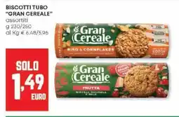 Panorama Biscotti tubo "gran cereale" offerta