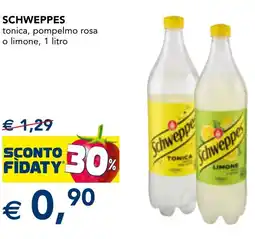 Esselunga SCHWEPPES tonica, pompelmo rosa o limone offerta