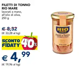Esselunga Filetti di tonno RIO MARE offerta