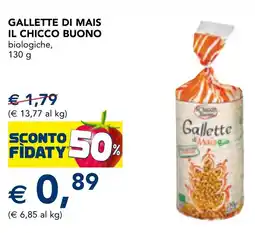 Esselunga Gallette di mais IL CHICCO BUONO offerta