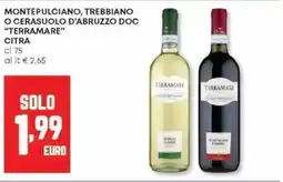 Panorama Montepulciano, trebbiano o cerasuolo d'abruzzo doc "terramare" CITRA offerta
