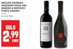 Panorama Müller-thurgau frizzante perle fini raboso e refosco porta vinaria offerta
