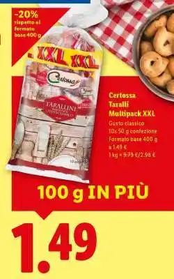 Lidl Certossa Taralli Multipack XXL offerta