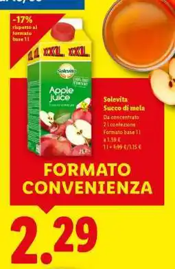 Lidl Solevita Succo di mela offerta