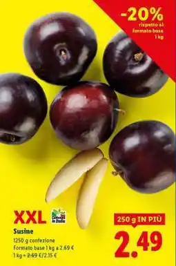 Lidl XXL Susine offerta