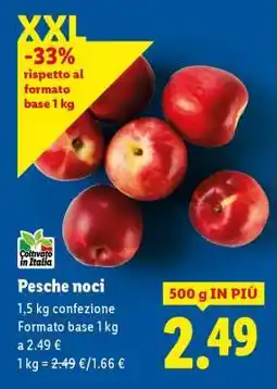 Lidl Pesche Noci offerta
