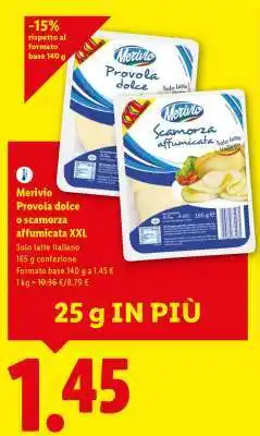 Lidl Merivio Provola dolce o scamorza affumicata XXL offerta