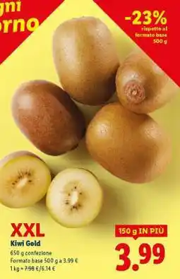 Lidl XXL Kiwi Gold offerta