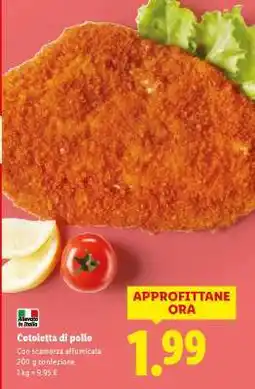 Lidl Cotoletta di pollo offerta