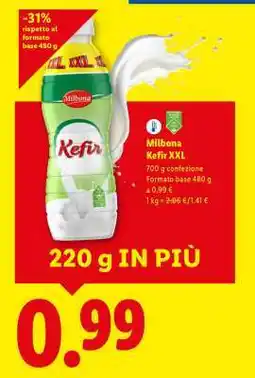 Lidl Milbona Kefir XXL offerta