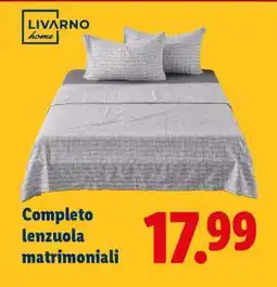 Lidl Completo lenzuola matrimoniali offerta