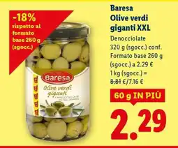 Lidl Baresa Olive verdi giganti XXL offerta