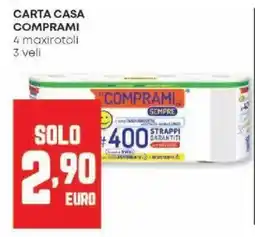 Panorama Carta casa comprami 4 maxirotoli 3 veli offerta