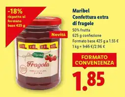 Lidl Maribel Confettura extra di fragole offerta