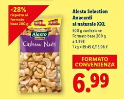 Lidl Alesto Selection Anacardi al naturale XXL offerta
